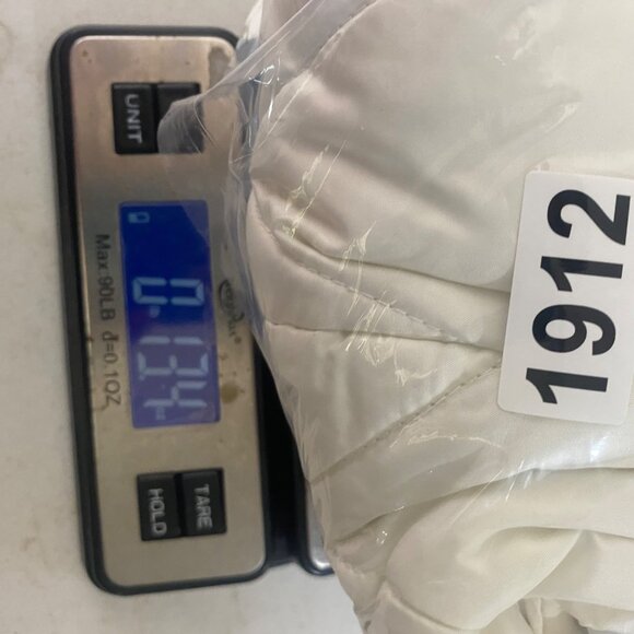 Laura Scott Quilted Hooded Vest‎ Womens Missy M Ivory Faux Fur Ski - Picture 9 of 9